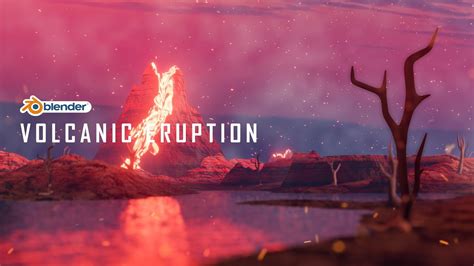 Volcanic Eruption Animation Using Blender Youtube