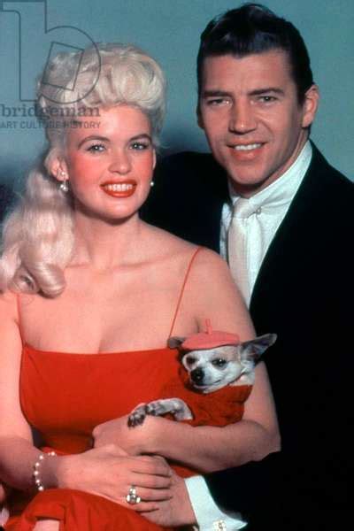 Image Of The American Actress Jayne Mansfield 1933 1967 And Her