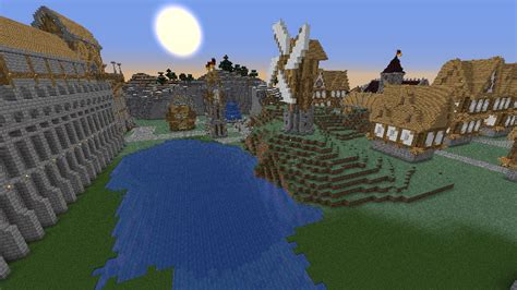 Mittelalter Stadt Minecraft Map