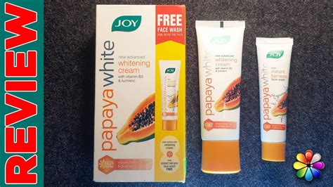 Joy Papaya White Whitening Cream Review Benefits Price Side Effects