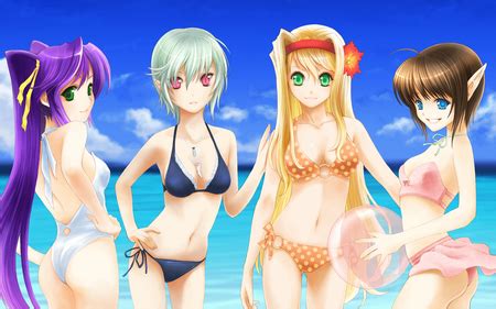 Beach Girls Other Anime Background Wallpapers On Desktop Nexus
