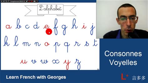 Learn The French Alphabet Consonants And Vowels Youtube