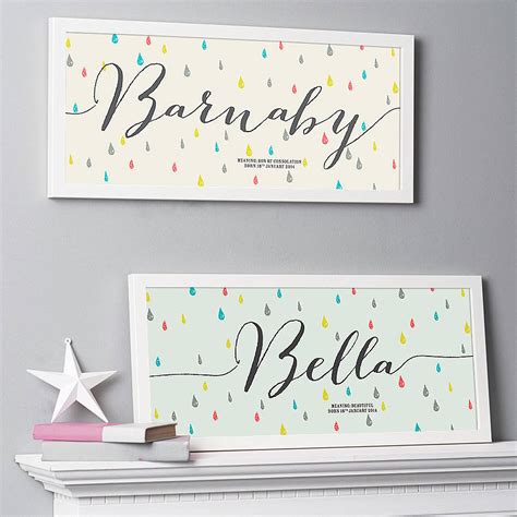 Personalised Name Meaning Print By Made At The Mill