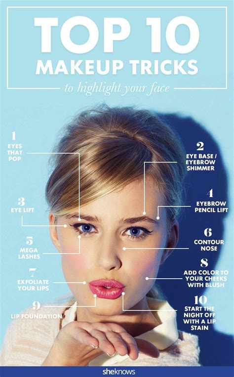 Bring Out Your Best Facial Features With These Top Makeup Tricks Face Makeup Tips Top Makeup