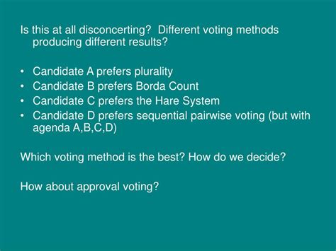 Ppt Voting Methods Powerpoint Presentation Free Download Id478771