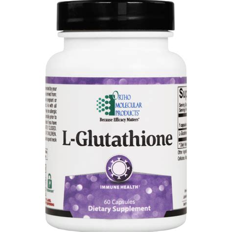 L-Glutathione (60 caps) by Orthomolecular | Institute for ...