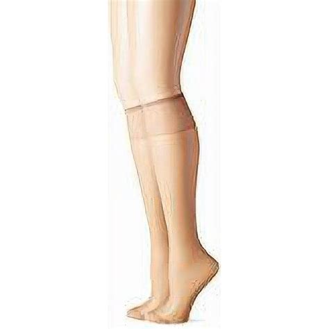 hanes hanes silk reflections silky sheer knee highs with reinforced toe 2 pack