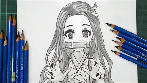 How To Draw Nezuko Demon Slayer Anime Drawing Tutorial For