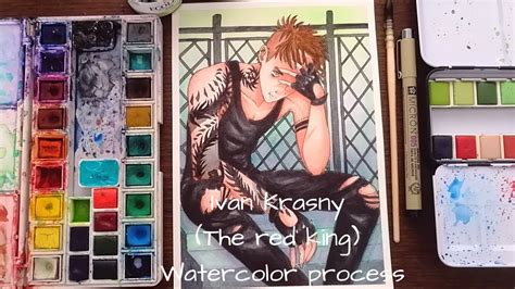 Ivan Krasny The Red King Watercolor Process Youtube