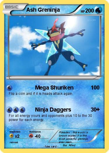 It creates throwing stars out of compressed water. Pokémon Ash Greninja 92 92 - Mega Shuriken - My Pokemon Card