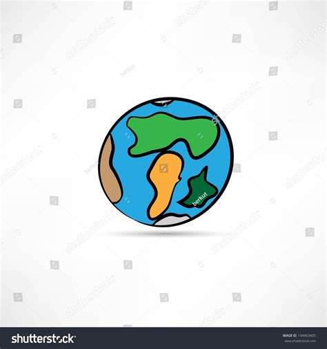 Hand Drawn Earth Stock Vector 194963405 Shutterstock