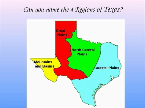 Natural Regions Of Texas Map