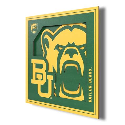 Sportula Baylor Bears Youthefan Team Colors Floater Frame 12 In H X 12
