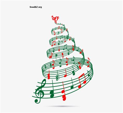 Merry Christmas Music Notes Transparent Png 440x723 Free Download