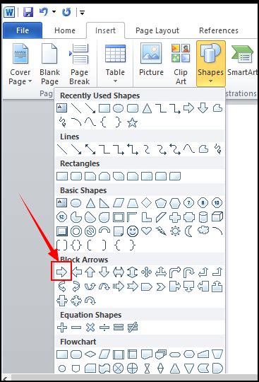 How To Insert A Line In Word Insert Images Shapes Line Arrows