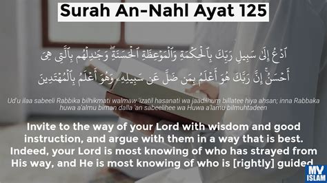 Surah An Nahl Ayat 125 16125 Quran With Tafsir My Islam