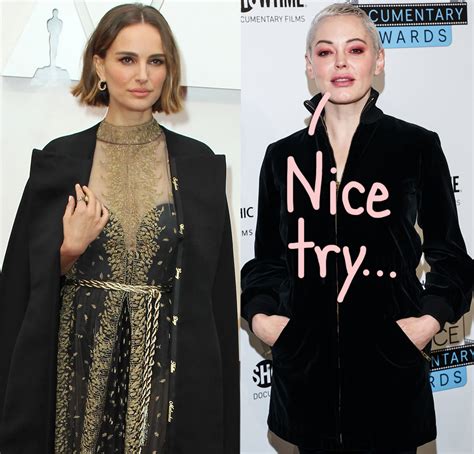 Natalie Portman Responds After Rose Mcgowan Disses Her Deeply Offensive Oscars Gown Perez Hilton