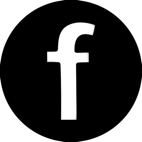 Black Facebook Logo Png Png Mart