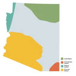 Arizona Deserts Map