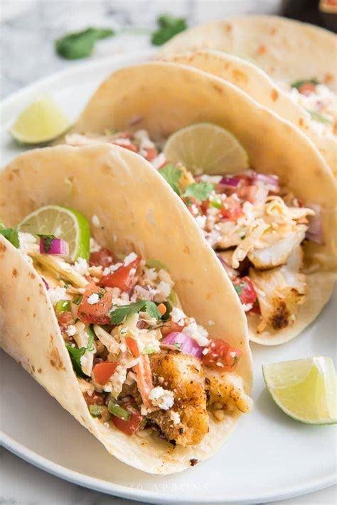 Fish Taco Opskrift Healthy Fish Tacos With Slaw No Fishy Taste Food