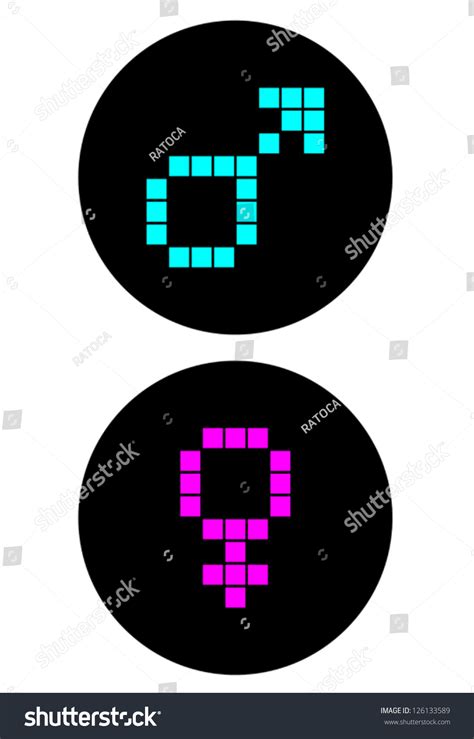 Sex Pixel Symbol Stock Vector Royalty Free 126133589 Shutterstock