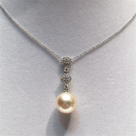 Pearl And Diamond Pendant Diamond Pendant Pendant Pearls