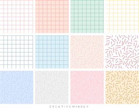 Creative Mindly Fondos Pattern Estilo Cuaderno O Lineales Cuadernos