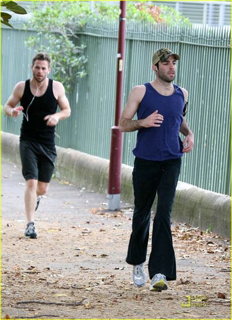 Chris Pine And Zachary Quinto The Running Men Photo 1836421 Chris Pine Zachary Quinto Photos