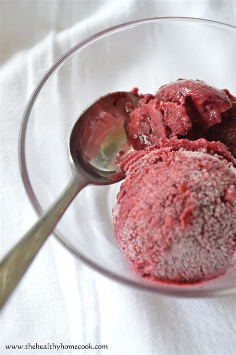 Mixed Berry Sorbet The Healthy Home Cook