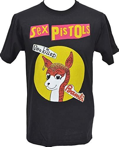 Queeny Panda Mens Black T Shirt Sex Pistols Colour Print