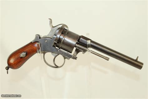 Mm Antique Belgian Pinfire Revolver Circa