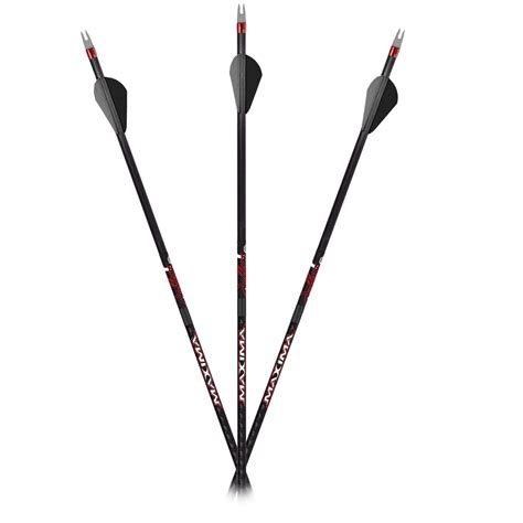 Carbon Express Arrows Maxima Sable Rz 6 Pack Fletched 350 400 Spine