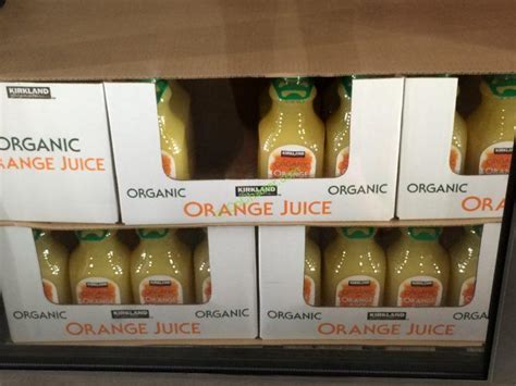 Kirkland Signature Organic Orange Juice 259 Ounce Bottles Costcochaser