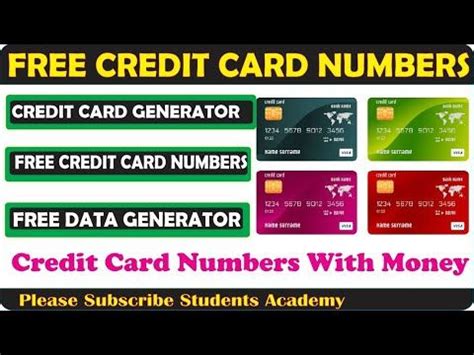 If you're thinking about how to get a credit card, check your credit score to figure out your likely credit card eligibility. Free Credit Card Numbers With Unlimited Money 2020 | How To Get a Free Virtual Credit Card ...