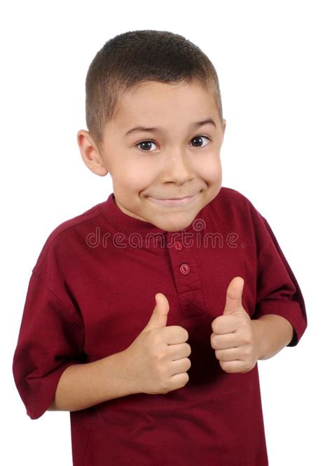 Kid Giving Thumbs Up Stock Photo Image Of Sign Hair 16041920