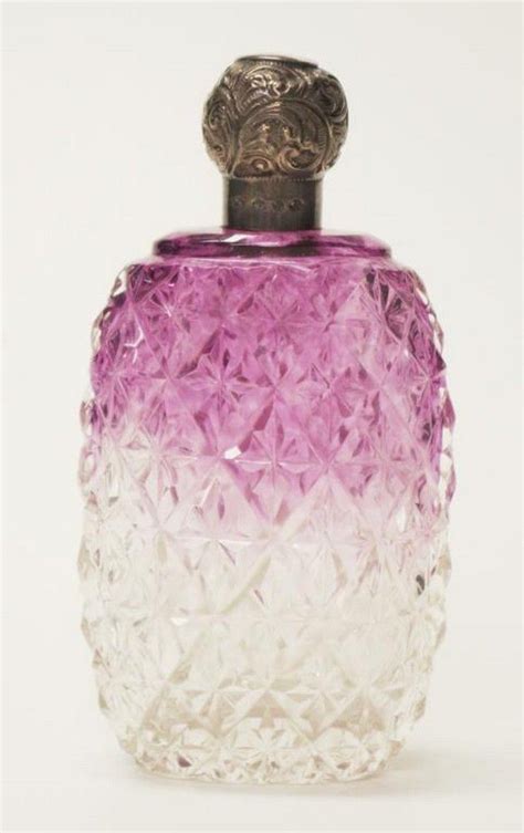 Crystal Perfume Bottle With Sterling Silver Details Scent Bottles