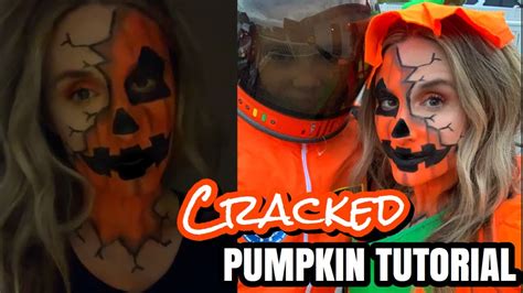 Cracked Pumpkin Makeup Tutorial Youtube