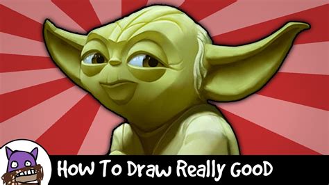 Pack and go seems like overkill. How To Draw Really Good - Yoda - YouTube
