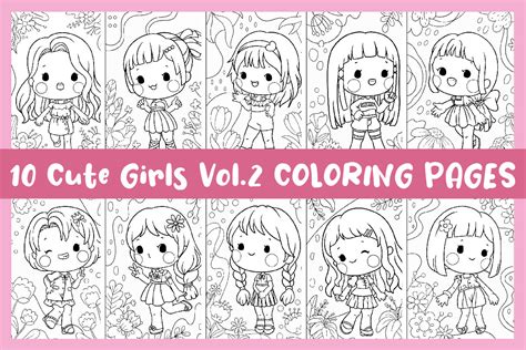 Cartoon Girl Cute Princess Doodle Kawaii Coloring Pages Ph