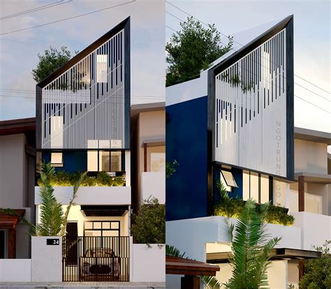 Fancy Columns Modern House Zion Star