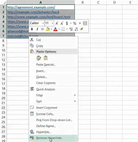 How To Remove Hyperlinks In Excel Easy Step By Step Spreadsheet Planet