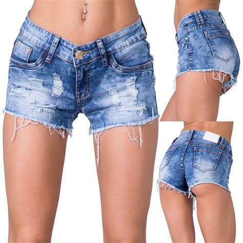 New Womens Ladies Sexy Denim Shorts Blue Jeans Hot Pants Size 8 10 12 14 Ebay