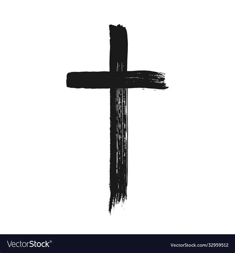 Christian Cross Symbol Royalty Free Vector Image