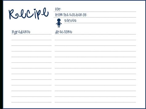 Blank Recipe Card Template For Word Pics Photos Blank With Word