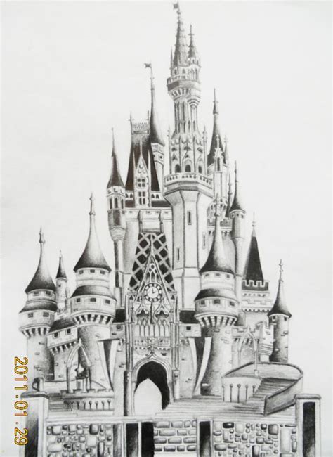 Disneyland Castle By ~miki Squeak On Deviantart Disneyland Castle
