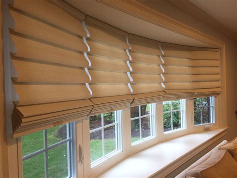 Close Up View Of Hunter Douglas Vignette Window Shades Installed In