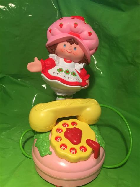 Hello Strawberry Shortcake Talking Toy Phone With Box Vintage Etsy