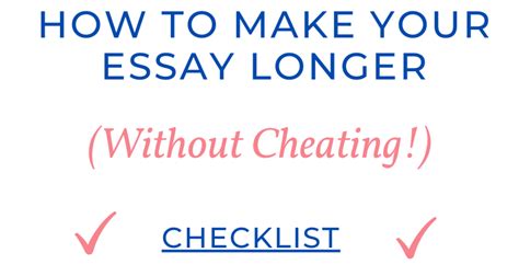 You ask yourself how to make an essay look longer? How to Make Your Essay Longer (Without Cheating ...