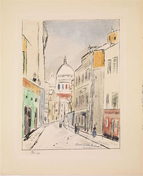 Maurice Utrillo Parigi 1883 Dax 1955 Le Dome Du Sacre Coeur 1950 Ca