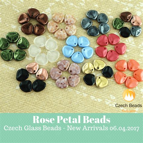 Pcs Matte Half Czech Glass Rose Petal Beads Pressed Flat Flower Mm X